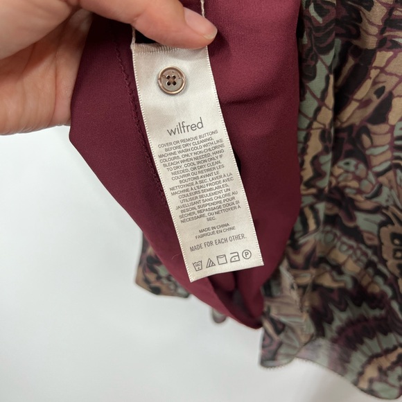 Aritzia Wilfred Daydreamer Pleated Printed Mini Dress - Picture 6 of 7